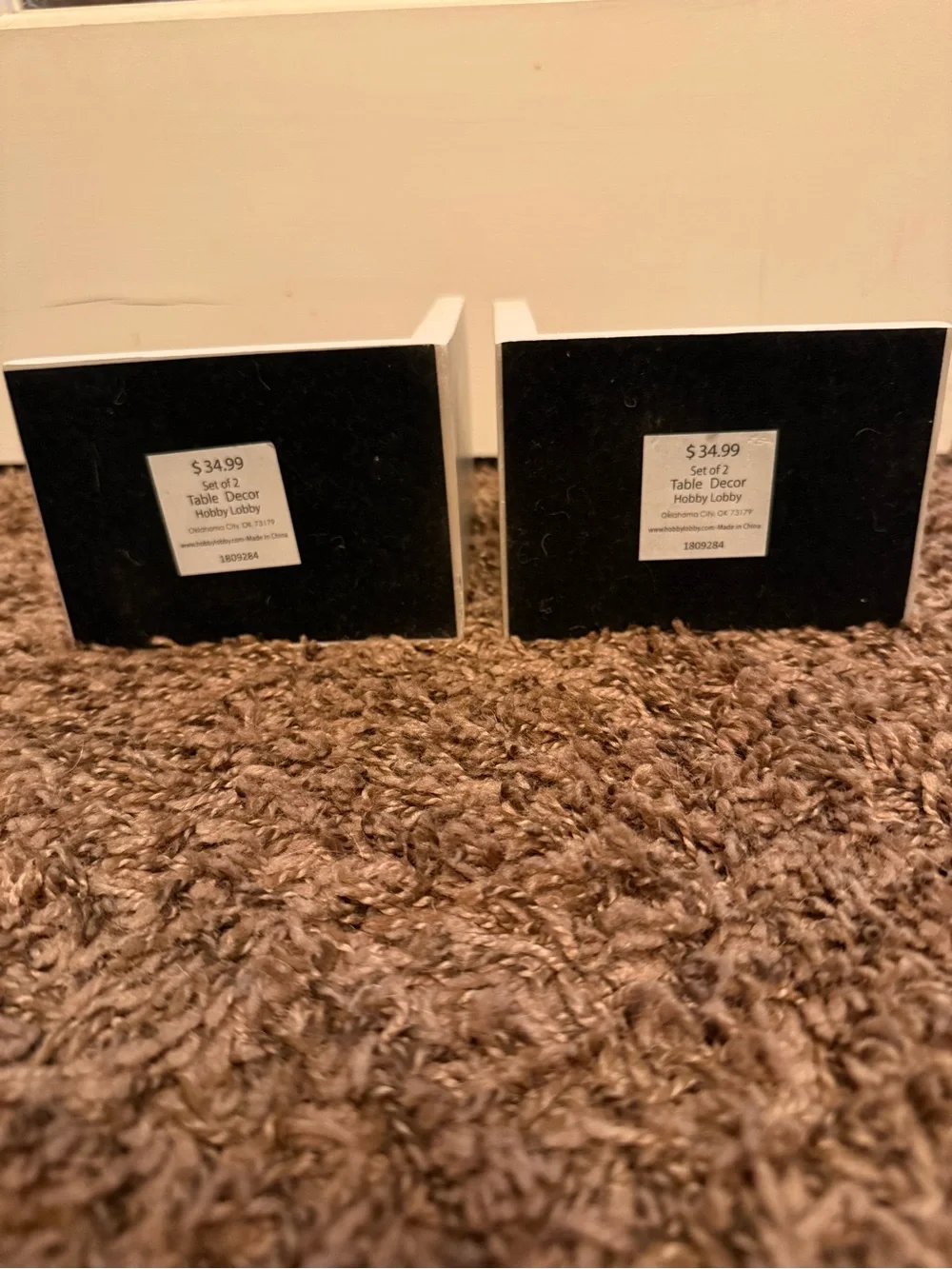 Hobby Lobby White Owl Bookends with Gold Glasses - Picture 2 of 9
